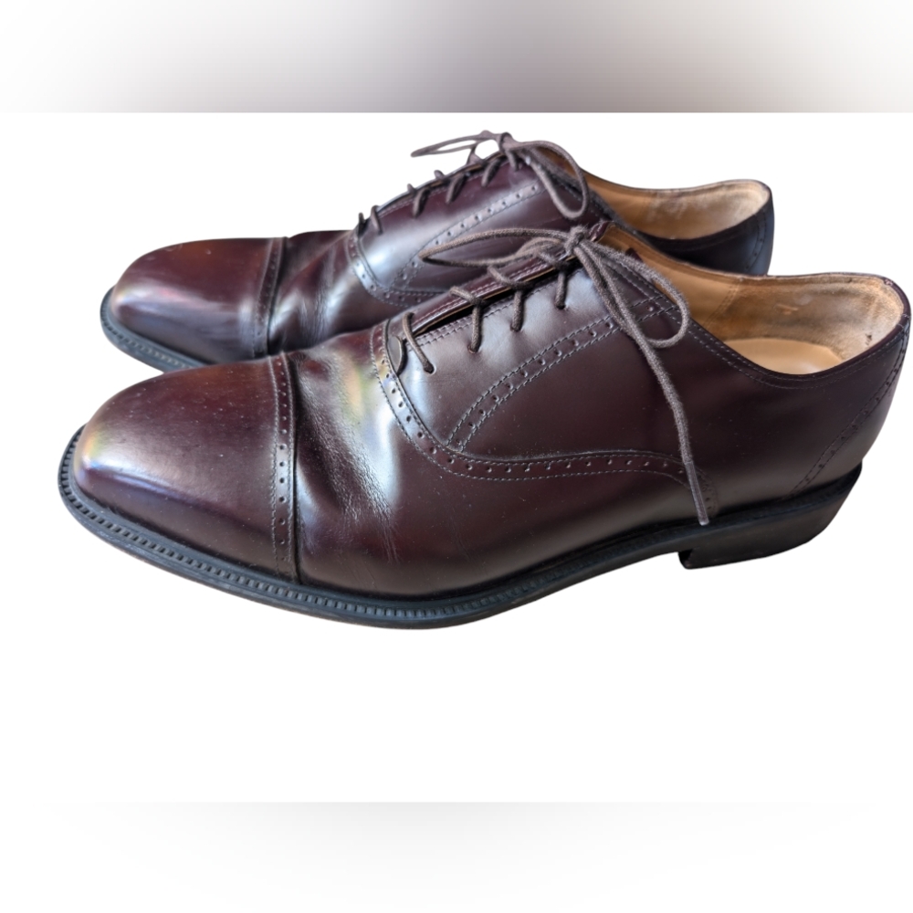Men's Rockport mahogany brown leather dress shoes